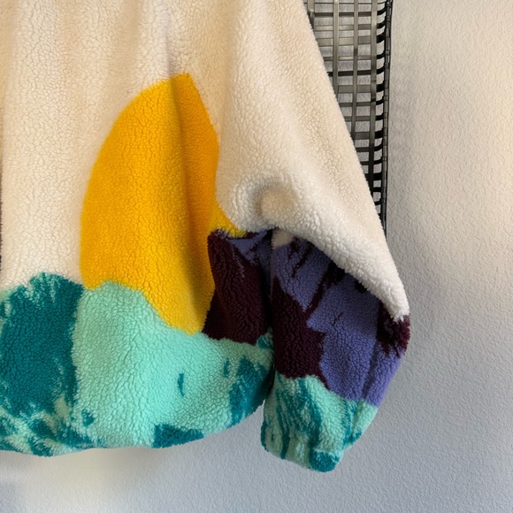 Free people Hit The Slopes Printed Fleece Jacket sunrise summit - Picture 8 of 9